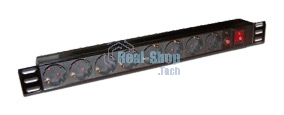 Блок распределения питания Lanmaster TWT-PDU19-10A8P-3.0 гор.размещ. 8xSchuko базовые 10A Schuko 3м