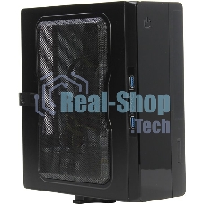 Компьютерный корпус Powerman EQ101BK slim ATX 200W Black 6117857 (8см Fan, 2* USB 3.0, Audio, PM-200ATX-PRO APFC)