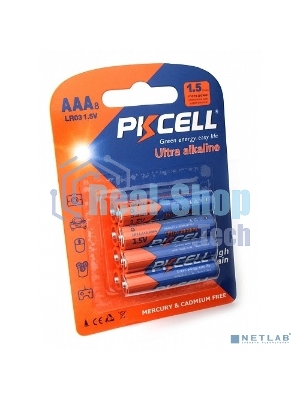 Щелочной/алкалиновый элемент питания PKCELL LR03-8B тип - AAА 8 шт в блистере