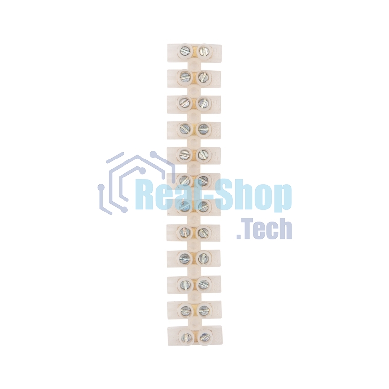 Клеммная колодка винтовая Rexant KВ-4 (1,5-4 мм²), ток 3 A, полиэтилен белый (ЗВИ), индивидуальная упаковка, 1 шт.