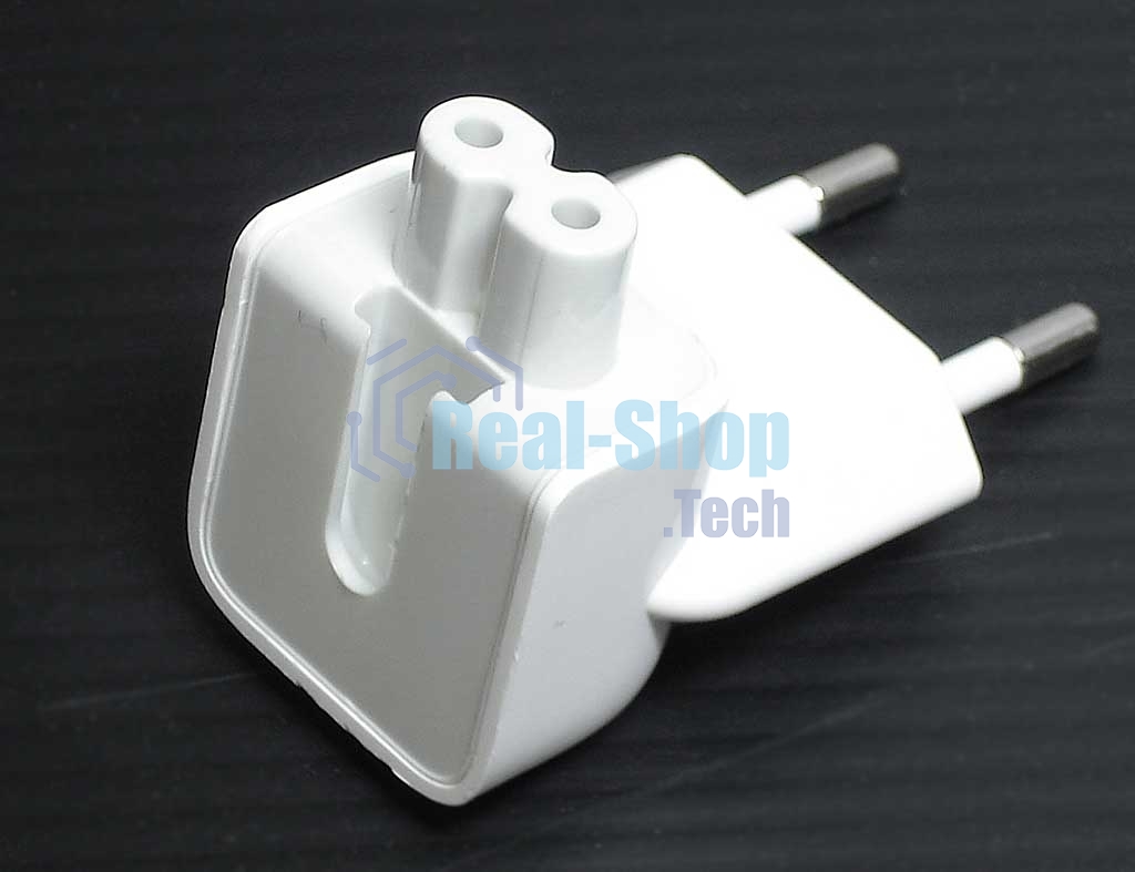 Адаптер-переходник Europlug (Евровилка) для блоков питания Apple