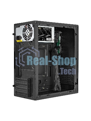 Компьютерный корпус Minitower ExeGate BAA-308MU2-AAA450 (mATX, БП AAA450 с вент. 8см, 1хUSB+2хUSB 3.0, HD Audio, черный)
