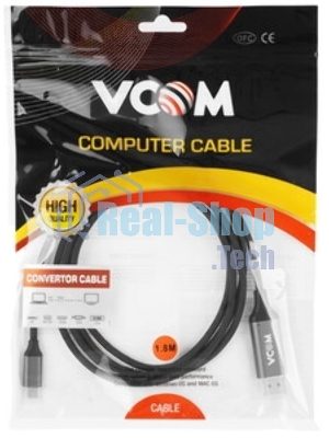 Кабель USB3.1 CM-DP 1.8M CU422MC-1.8M VCOM
