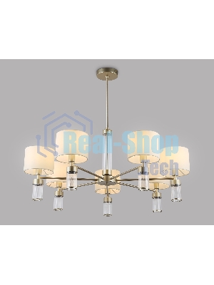 Люстра Ambrella light LH71303/7 CGD/WH золото/белый E14/7 max 40W D860*740