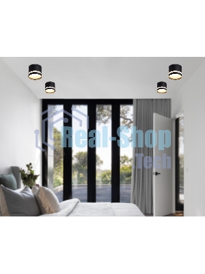 Светильник Ambrella light TN6572 BK черный IP44 GX53 max 15W D82*65
