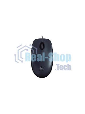 Мышь проводная Logitech M100/100R DARK/GREY (темно-серая/черная), 1000 dpi, USB, кнопки - 3