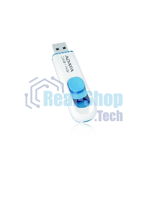 Флешка USB ADATA C008 (AC008-16G-RWE), 16Gb, USB 2.0, R/W 15/5, белый/синий