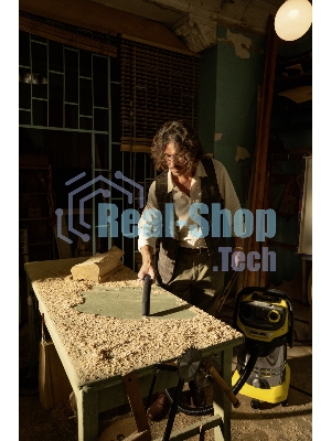 Строительный пылесос Karcher WD 6 P S V-30/6/22/T желтый, 1300 Вт, уборка сухая/сбор воды, пылесборник мешок/контейнер, 30 л