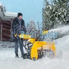 Бензиновая снегоуборочная машина SBL 711DT PRO, 420cc, гусеницы, эл.старт, блок. дифф. Denzel