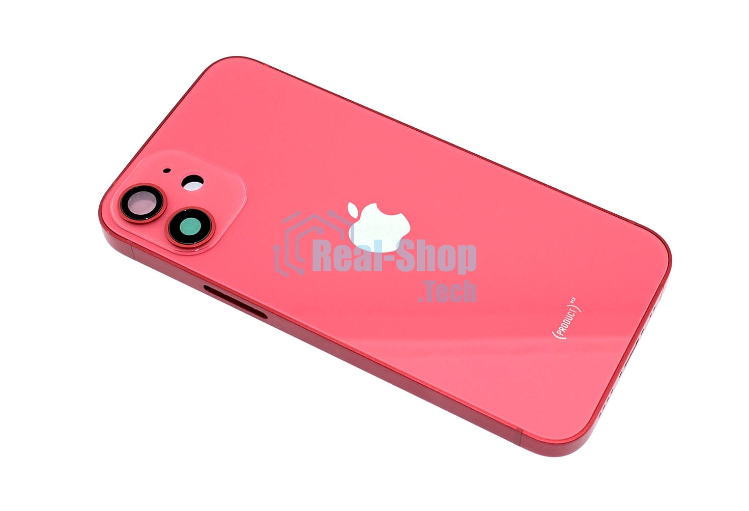 Задняя крышка (корпус) в сборе с рамкой для Apple iPhone 12 Mini красный