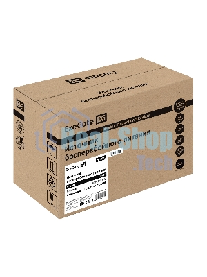 ИБП ExeGate Smart LB-800.LCD.AVR.4C13.USB (800VA/480W, LCD, AVR, 4*C13, USB, батарея 12V 9Ah, Black)