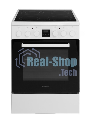 Плита электрическая Maunfeld MEC67CW08TD белый, конфорок 4 шт, духовка 59 л, 60 см x 85 см x 60 см