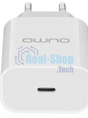 Сетевое зарядное устройство Qumo Energy light (Charger 0051) PD 20W, 1USB, Type-C, белый