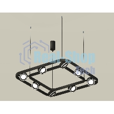 Светильник Ambrella light XB9182151/8 SBK/FR черный песок/белый матовый GX53 (C9182, N8434)
