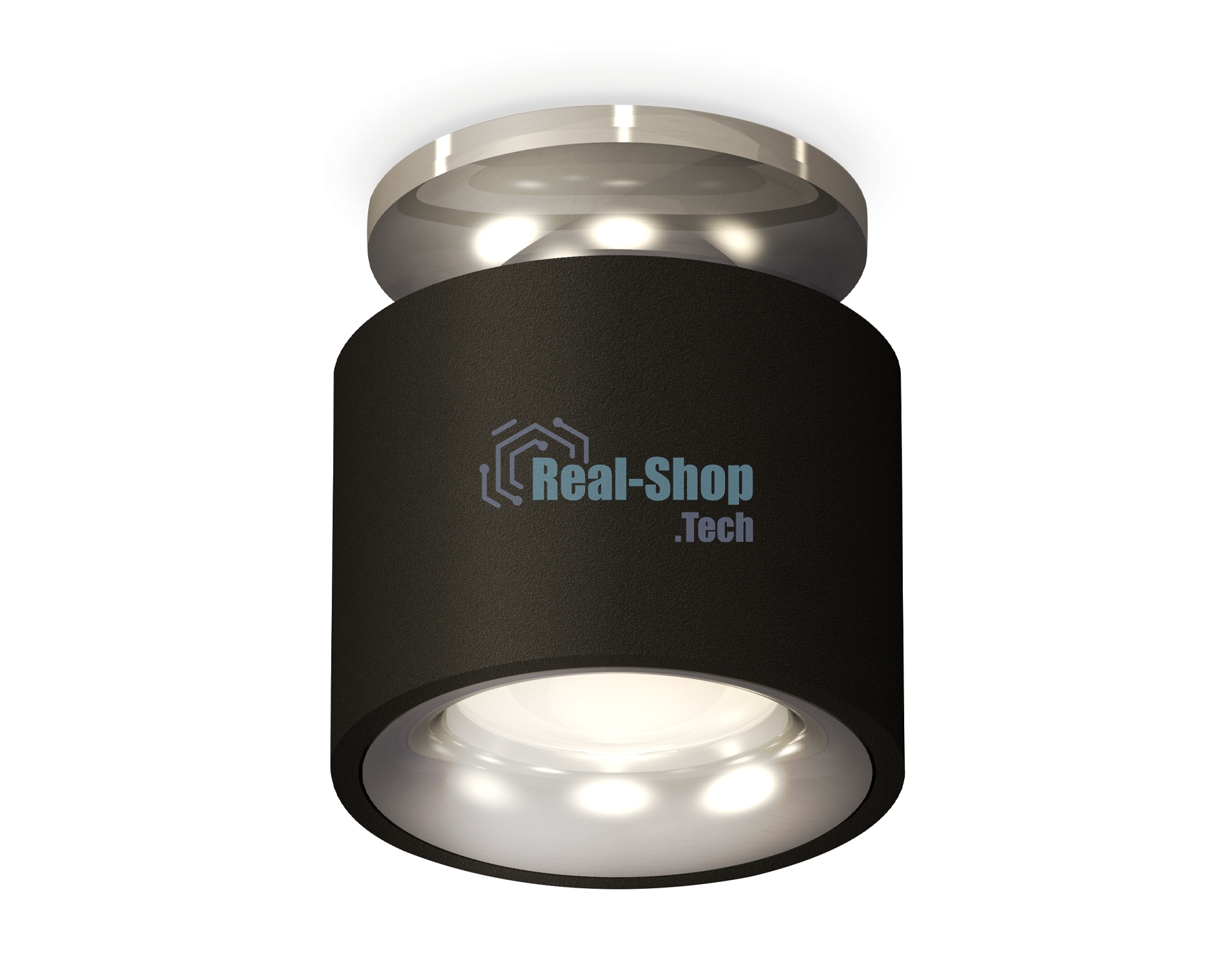Светильник Ambrella Light XS7511081 SBK/PSL черный песок/серебро полированное MR16 GU5.3 (N7927, C7511, N7012)