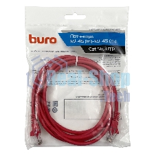 Патч-корд Buro cat.5e 2м красный RJ-45 (m)-RJ-45 (m)