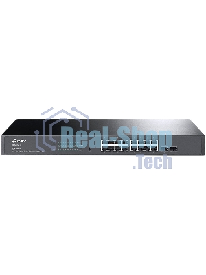 Коммутатор TP-Link Jetstream 16-port gigabit smart switch with 2-gigabit uplink ports
