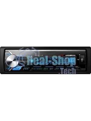 Автомагнитола Soundmax SM-CCR3186, 1 DIN, Bluetooth, USB Type-A, AUX