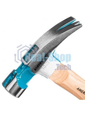 Молоток-гвоздодер Gross AMERICAN HICKORY 280 г, угол 75, магнит, обрезиненная рукоятка
