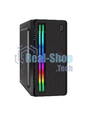 Компьютерный корпус Minitower ExeGate mEVO-7805-XP600 (mATX, БП XP600 с вент. 12см, 2*USB+1*USB 3.0, аудио, черный, с 2*RGb подсветкой)