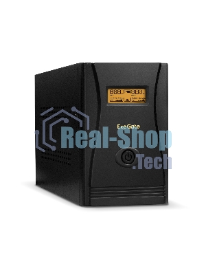 Источник бесперебойного питания ExeGate EP285484RUS SpecialPro Smart LLB-1000.LCD.AVR.C13.RJ.USB 1000VA/650W, LCD, AVR, 6*IEC-C13, RJ45/11, USB, черный