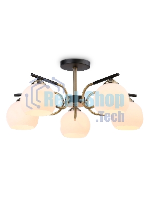 Светильник Ambrella light TR303312/5 BK/SB/FR черный/бронза/белый матовый E27*5 max 60W D560*250