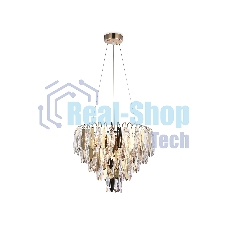 Светильник Ambrella light TR5256/8 SGD/CL золото/прозрачный E27*8 max 40W D500*350