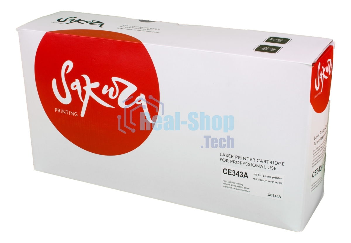 Картридж лазерный Sakura CE343A для HP LJ 700/775, пурпурный, 16 000 к.