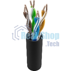 Кабель информационный NTSS NTSS-OUT-UTP4-5Е-PE-BL cat.5e U/UTP 4X2X24AWG PE внешний 305м черный