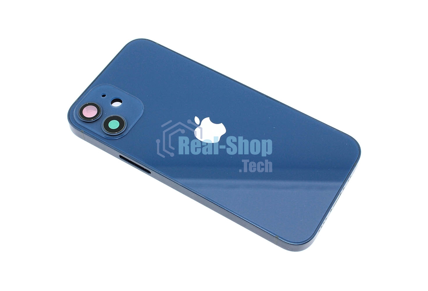 Задняя крышка (корпус) в сборе с рамкой для Apple iPhone 12 Mini синяя