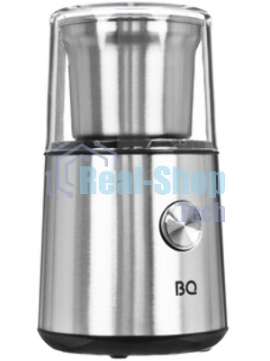 Кофемолка BQ CG1003, 200 Вт, 85 г максимальная загрузка, стальной/черный