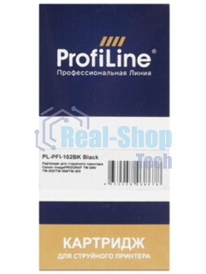 Картридж струйный ProfiLine PL-PFI-102BK для принтеров Canon IPF510/IPF605/IPF610/IPF650/IPF655/IPF710/IPF750/IPF755/IPF760/IPF765 с чернилами Black