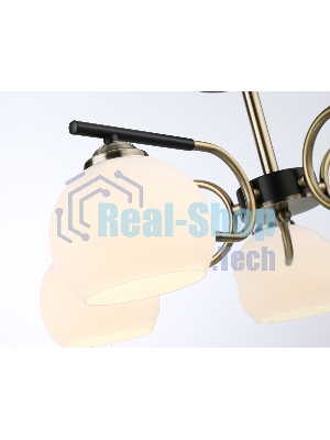 Светильник Ambrella light TR303312/5 BK/SB/FR черный/бронза/белый матовый E27*5 max 60W D560*250
