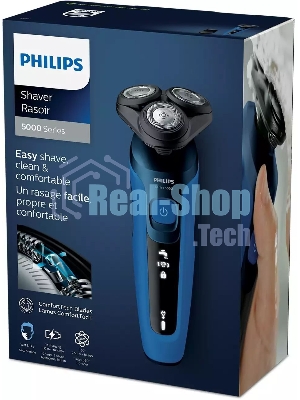 Электробритва роторная Philips S5466/17 питан.:элек.сеть/аккум. синий