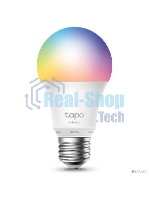 Умная многоцветная Wi‑Fi лампа Tapo Smart WiFi Bulb, A60 size，E27 base, 9.5W, 16 million colors, 2000k-6500k tunable white, 800 lumens brightness and diммable, 802.11b/g/n 2.4G WiFi connection, work with 200-240 V, 50/60 Hz power voltage and frequency, work with Yandex Alice/Goo