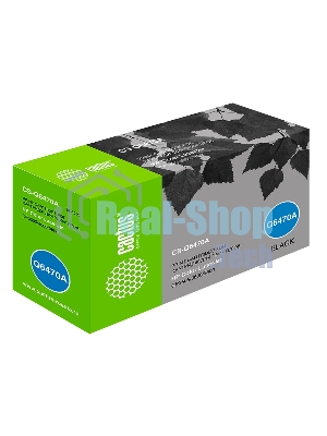 Картридж лазерный Cactus CS-Q6470A черный (6000 стр.) для HP Color LaserJet CP3505/3600/3800
