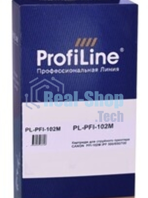 Картридж струйный ProfiLine PL-PFI-102M для принтеров Canon IPF510/IPF605/IPF610/IPF650/IPF655/IPF710/IPF750/IPF755/IPF760/IPF766 с чернилами Magenta
