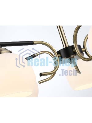 Светильник Ambrella light TR303312/5 BK/SB/FR черный/бронза/белый матовый E27*5 max 60W D560*250