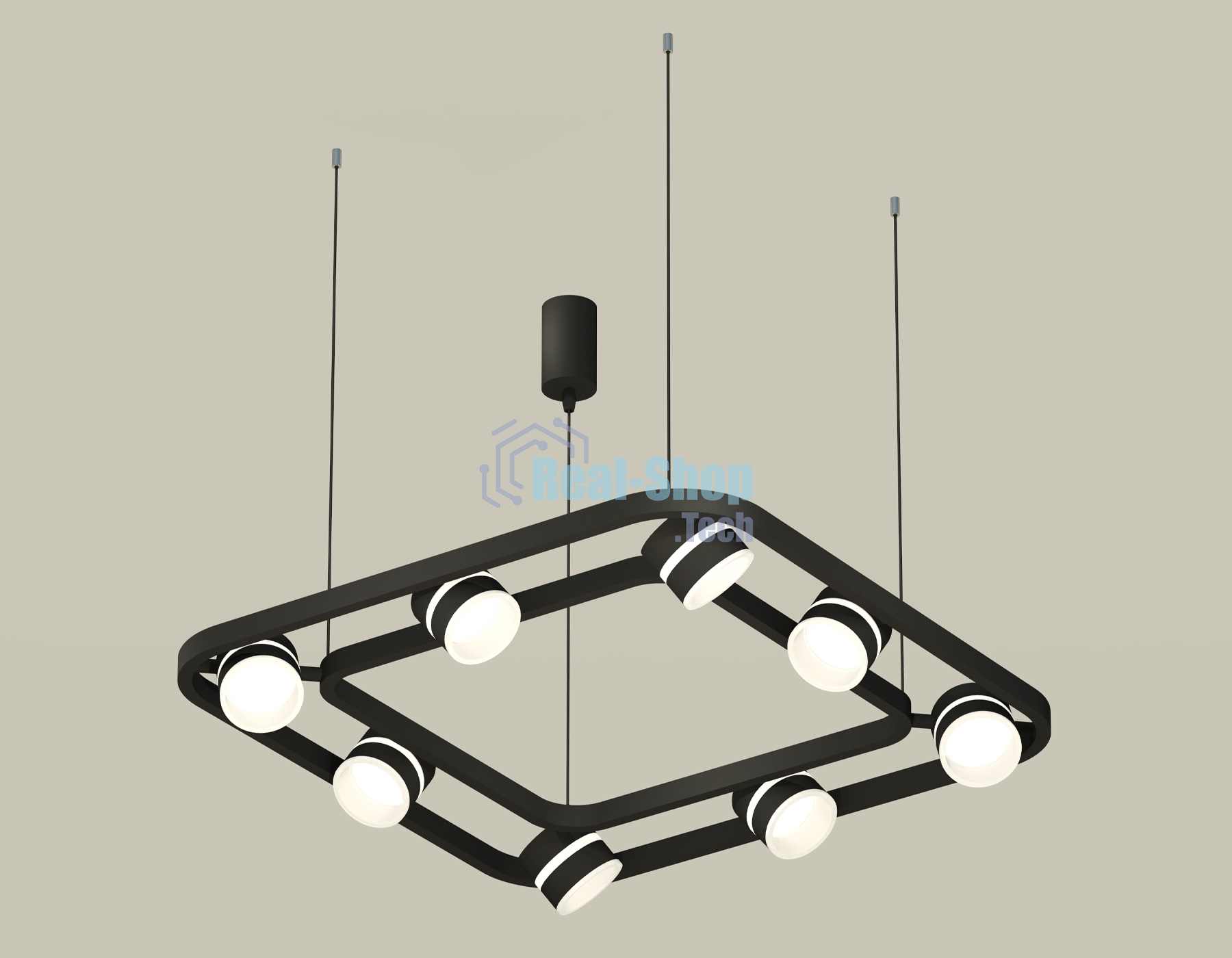 Светильник Ambrella light XB9182152/8 SBK/FR черный песок/белый матовый GX53 (C9182, N8445)