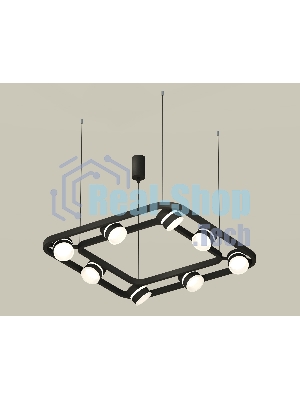 Светильник Ambrella light XB9182152/8 SBK/FR черный песок/белый матовый GX53 (C9182, N8445)