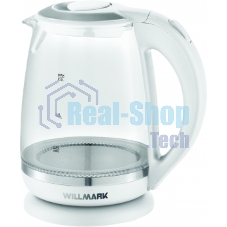 Чайник электрический Willmark WEK-2005G (2.0л, пов. на 360 град., LED-подсв., корп. из стекла, 2200В
