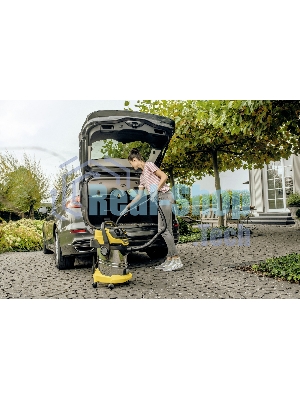 Строительный пылесос Karcher WD 6 P S V-30/6/22/T желтый, 1300 Вт, уборка сухая/сбор воды, пылесборник мешок/контейнер, 30 л