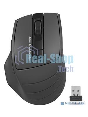 Мышь беспроводная A4Tech Fstyler FG30S серый, 2000 dpi, радиоканал, USB, кнопки - 6