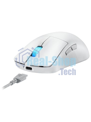 Мышь беспроводная ASUS ROG Harpe Ace Mini белый, 42000 dpi, радиоканал, Bluetooth, USB, кнопки - 5