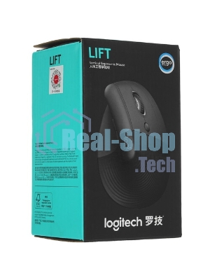 Мышь беспроводная Logitech Lift графитовый, 4000 dpi, радиоканал, Bluetooth, USB, кнопки - 6