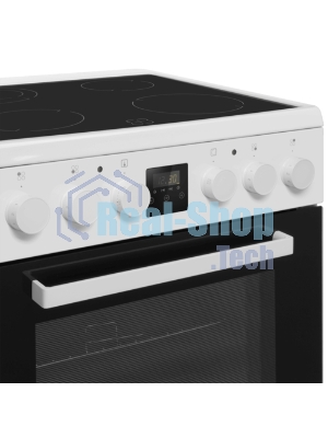 Плита электрическая Maunfeld MEC67CW08TD белый, конфорок 4 шт, духовка 59 л, 60 см x 85 см x 60 см
