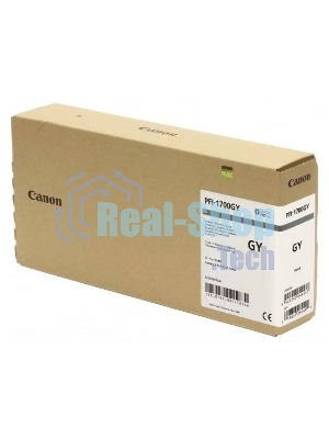 Картридж струйный Canon PFI-1700GY серый (700 мл) для Canon imagePROGRAF PRO-2000, PRO-4000, PRO-4000S, PRO-6000S