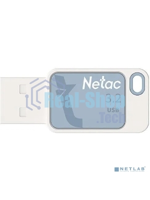 Флешка USB Netac UA31 NT03UA31N-064G-20BL), 64Gb, USB 2.0, R/W 110/45, синий/белый
