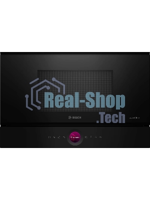 Микроволновая печь встраиваемая Bosch BFR9221B1 черный, 21 л, 900 Вт, переключатели - поворотный механизм/сенсор