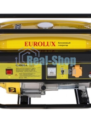Электрогенератор бензиновый Eurolux G4000A, 3.3 кВт, 68 дБ, 39 кг